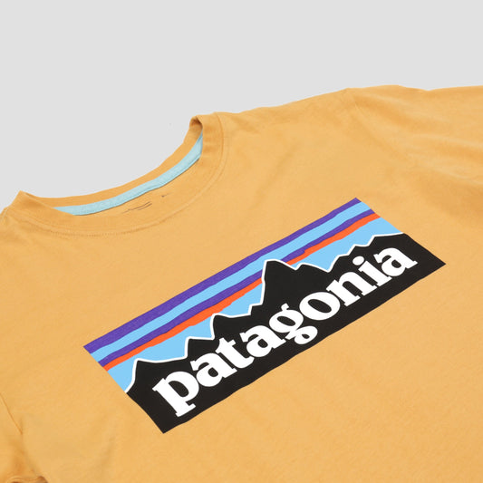 Patagonia Kids Regenerative Organic Certified Cotton P-6 Logo T-Shirt Dried Mango